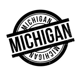 Michigan rubber stamp. Grunge design with dust scratches. Effects can be easily removed for a clean, crisp look. Color is easily changed.