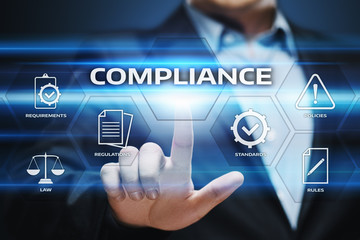 Compliance Rules Law Regulation Policy Business Technology concept