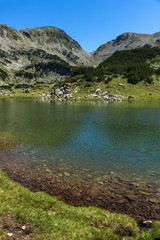 Amazing Panorama with Prevalski lakes and Mozgovishka pass, Pirin Mountain, Bulgaria