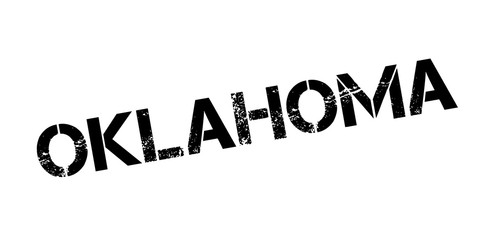 Oklahoma rubber stamp. Grunge design with dust scratches. Effects can be easily removed for a clean, crisp look. Color is easily changed.