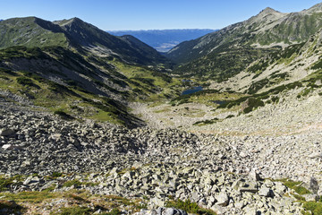 Amazing panorama from Mozgovitsa pass,  Pirin Mountain, Bulgaria