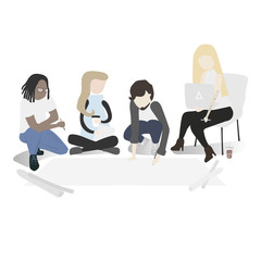 Vector collection of business people