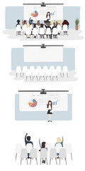 Vector collection of business people