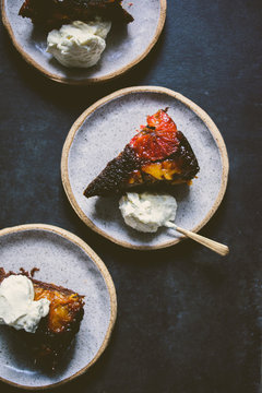 Upside Down Citrus Ginger Cake 