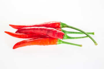 pepper set isolated on a white background (chilli, chili, pepper)