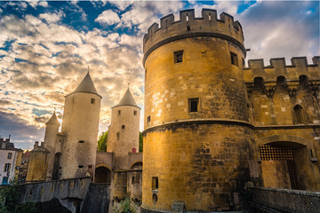 Fototapeta premium The German's Gate or Porte des Allemands in french from the 13th century in Metz, France