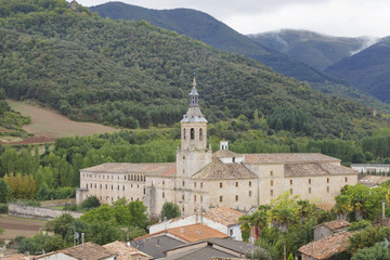 Fototapeta na wymiar Monastery of Yuso, in San Millan de la Cogolla, La Rioja, Spain. UNESCO World Heritage Site since 1997.