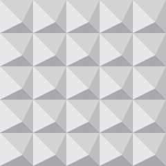 Seamless 3D geometric pattern tile with pyramid shape