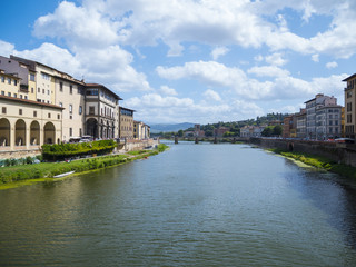 Fototapeta na wymiar River Arno in the city of Florence