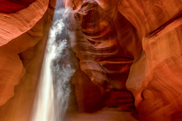 The Blessed Virgin Mary and Baby Jesus at the Upper Antelope Canyon