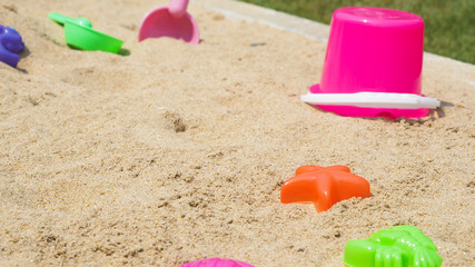 Fototapeta na wymiar Toys on the beach