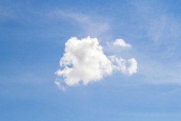 Fototapeta na wymiar Shiny clear sky with cloud