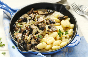 Potato gnocchi with mushroom