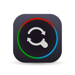 Dark MultiColor Web Button