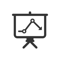 Downward Analysis Icon