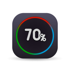 Dark MultiColor Web Button