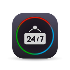 Dark MultiColor Web Button