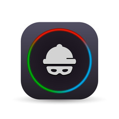 Dark MultiColor Web Button