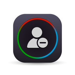 Dark MultiColor Web Button