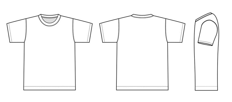 Tshirts illustration (white / side)