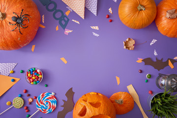 Pumpkins on the desk
