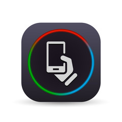 Dark MultiColor Web Button