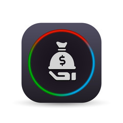 Dark MultiColor Web Button