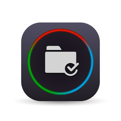 Obraz premium Dark MultiColor Web Button