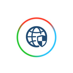 Fototapeta premium Rainbow Style App Icon