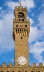 Arnolfo tower on Palazzo Vecchio in Florence