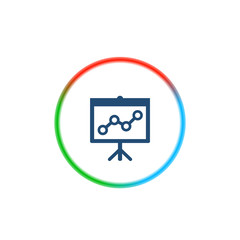 Fototapeta premium Rainbow Style App Icon