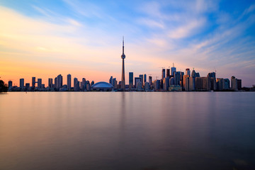 Toronto downtown skyline with sunset - 172034825