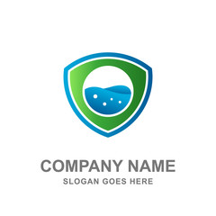 Laundry Wash Service Logo Vector Icon