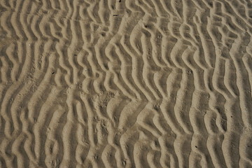 Wave Sand beach in the morning with shadow