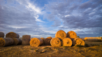 hay bales