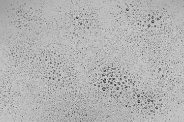 Water drops on black background