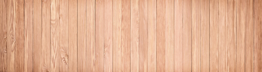 Fototapeta na wymiar Panorama of light wooden texture. Desktop background