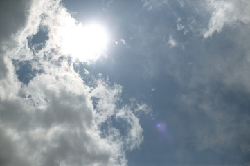 太陽と雲