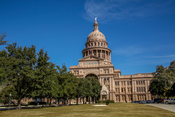 Obraz premium Texas state Capitol building in Austin Texas, January of 2016
