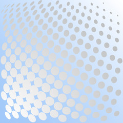 Vector abstract dotted background. 3d halftone effect. For business, science, technology design.