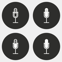 Microphone - vector icon.