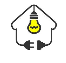 logo électricité ampoule
