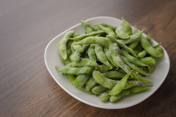 Japan pigeon pea or Edamame or Soybeans