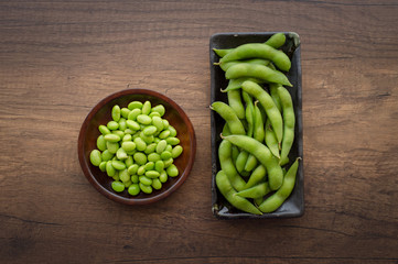 Japan pigeon pea or Edamame or Soybeans