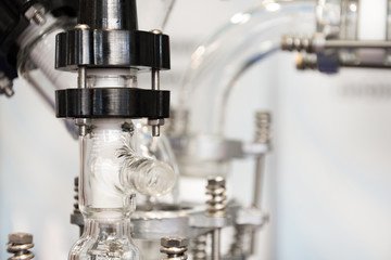 Complex chemical industrial equipment.