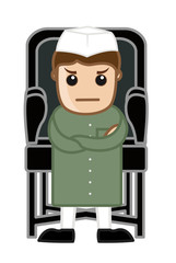 Angry Politician Leader Character