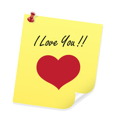 Valentine Heart Sticker  - Clip-art vector illustration