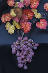 Racimo decorado.
Fruta que podemos adquirir a principios del otoño.
