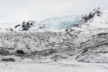 Fototapeta premium FALLJOKULL.('Falling Glacier') is an outlet glacier from the Vatnajokull ice cap, Iceland.