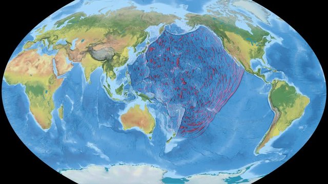 Tsunami waves propagation - Fukushima 2011. Topography